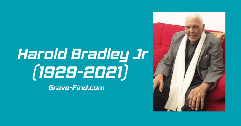 Find a Grave Harold Bradley Jr (1929-2021) Buried Grave Find