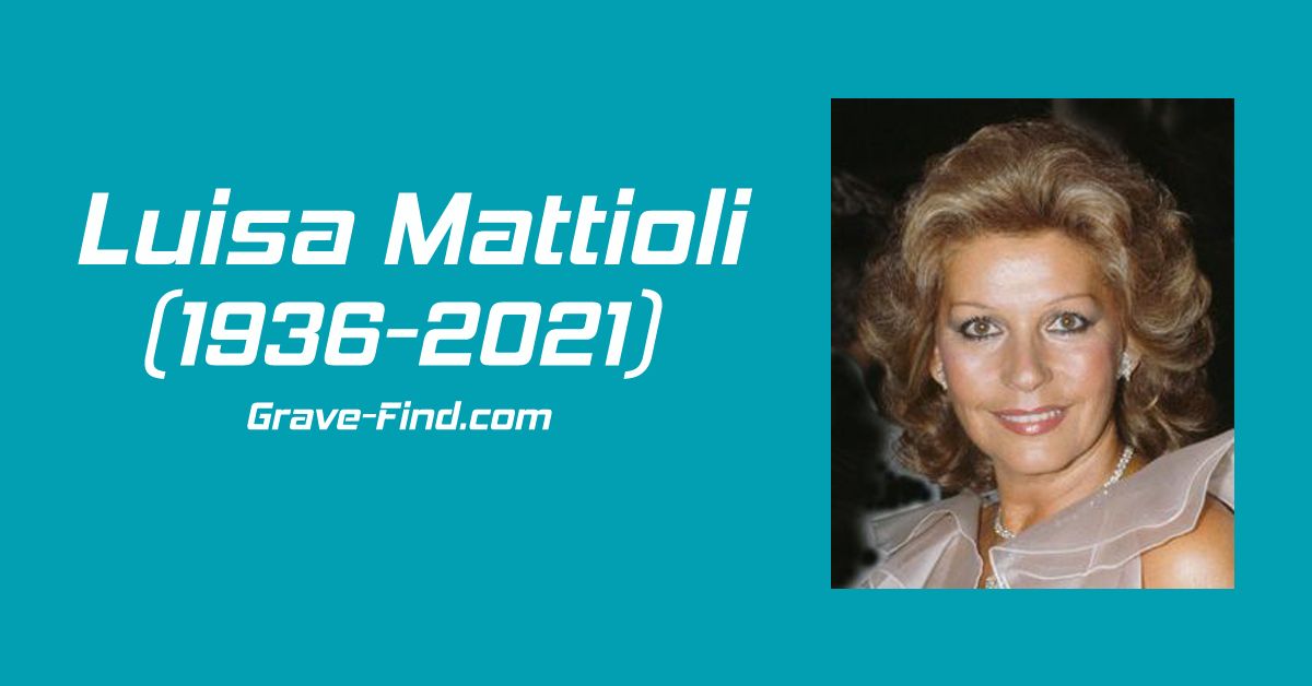 Luisa Mattioli (1936-2021) Italian Actress - Grave Find