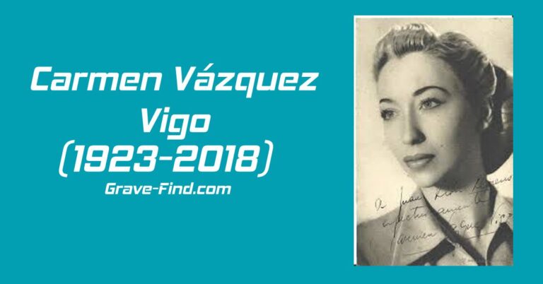 Carmen Vázquez Vigo (1923-2018) Actress