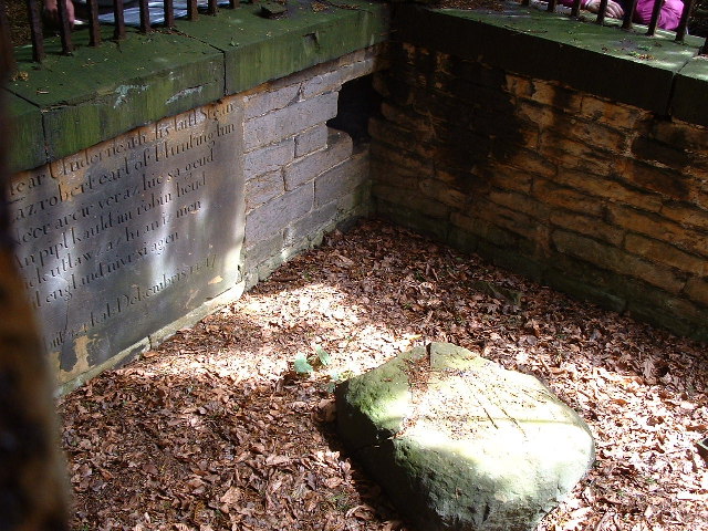 Robin Hood memorial stone in West Yorkshire